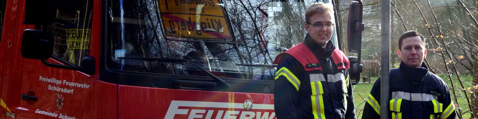 Freiwillige Feuerwehrmnner aus Schrsdorf